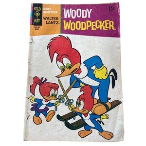 Gold Key Walter Lantz Woody Woodpecker #110 March 1970 Vintage Comic Boarded